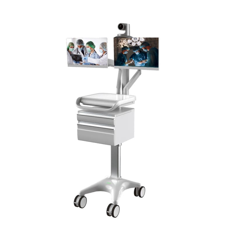 telehealth computer trolley cart