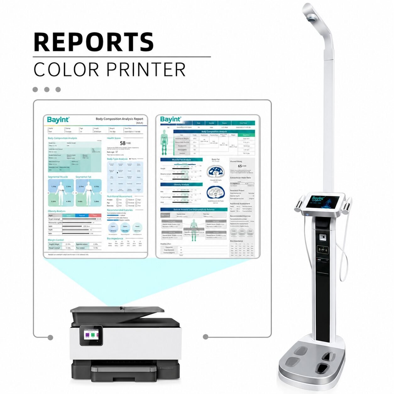 Bayint health screening equipment - branded application illustration