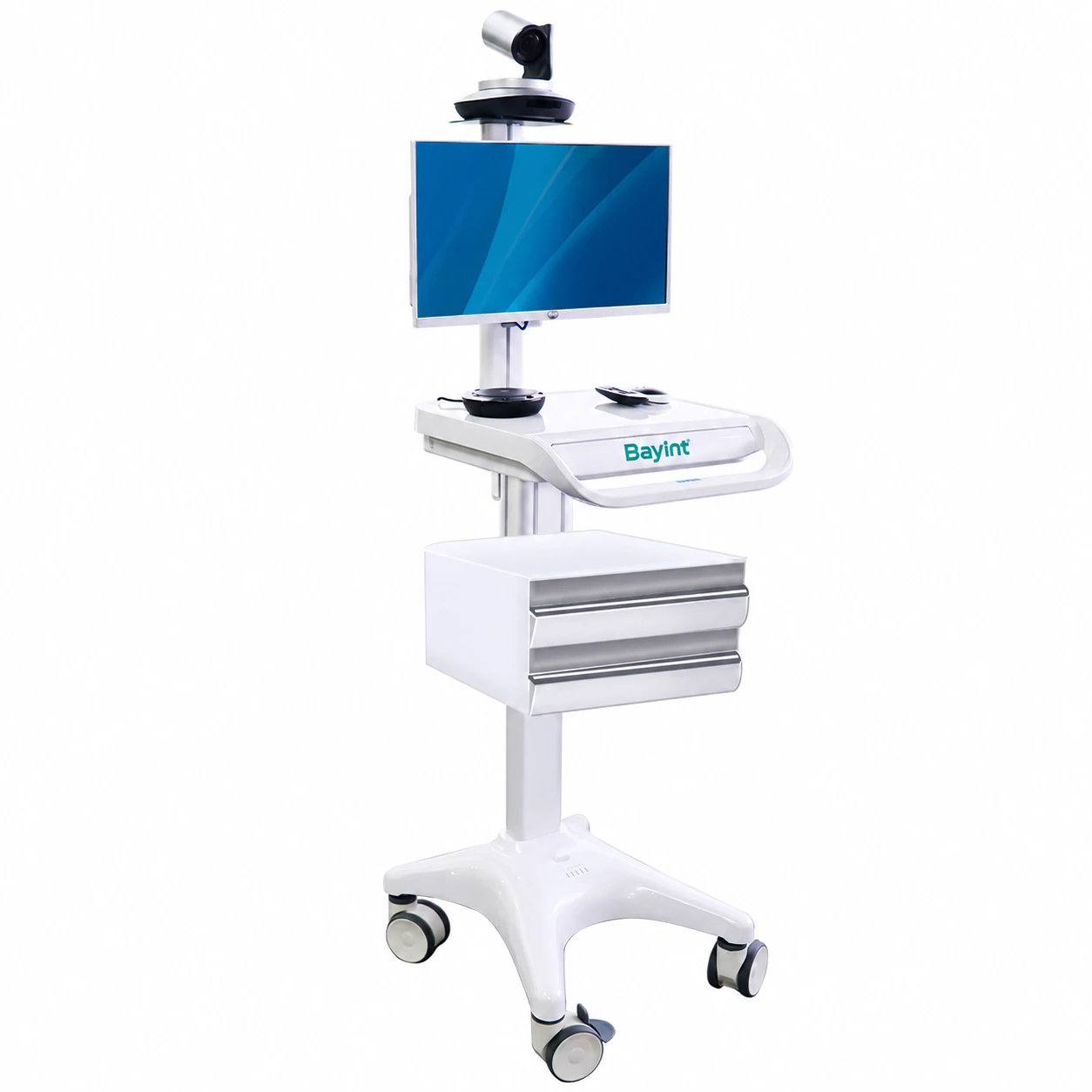 Bayint M100 configured medical computer cart; accessories optional